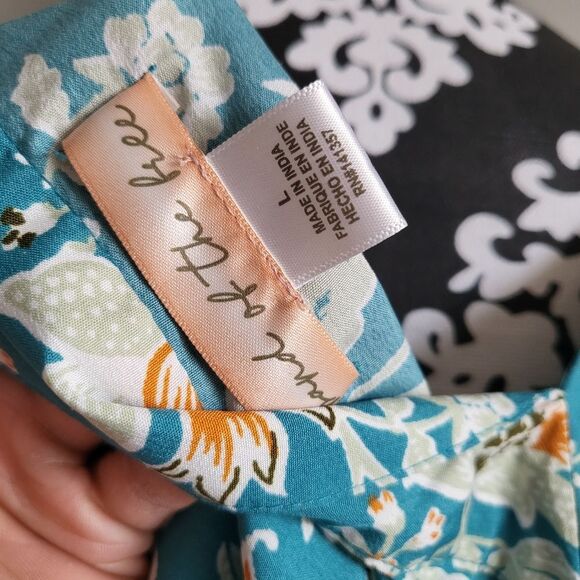 Band of the Free Floral Print Tiered Mini Dress Size L - Picture 9 of 10